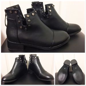 Jin Hui Qi Qi Studded Ankle Boots - Edgy Style and Statement-Making Appeal
